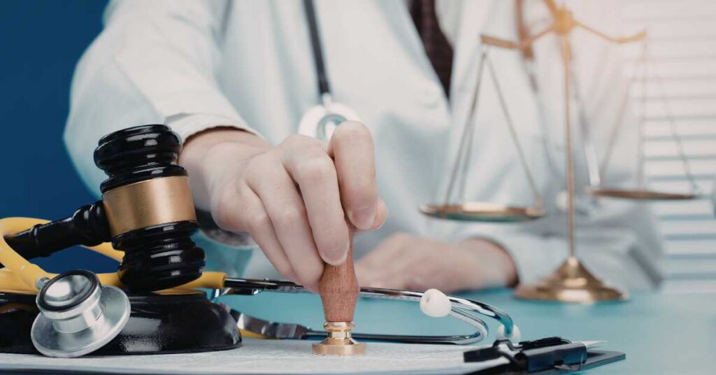 Lawyer reviewing medical records for a Pennsylvania medical malpractice claim